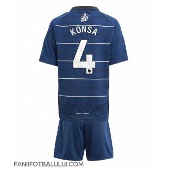 Aston Villa Ezri Konsa #4 Echipament de Fotbal Replică 2024-25 Copii Treilea (+ Șorturi)